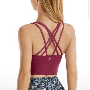 NWOT CRZ Yoga Nakedfeel Strappy Bra Longline - Small